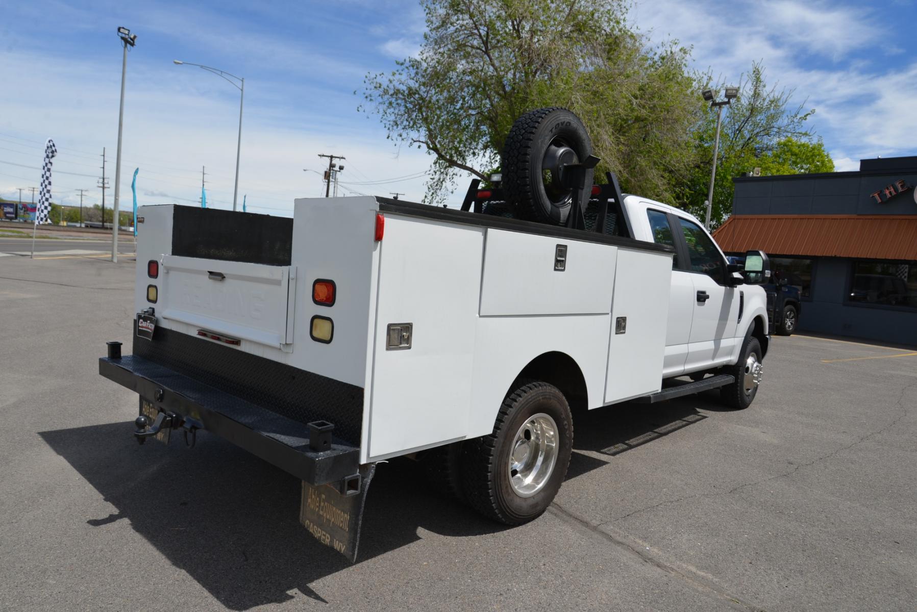 2017 White /Gray Ford F-350 SD XL Supercab Dually (1FD8X3H69HE) with an 6.2 Gasoline V8 engine, 6 speed automatic transmission, located at 4562 State Avenue, Billings, MT, 59101, (406) 896-9833, 45.769516, -108.526772 - 2017 Ford F-350 SuperCab Dually 4WD - Service Body! 6.2L V8 OHV 16V Engine - 6-Speed Automatic Transmission - 4WD - Service/Utility Body - 133,429 miles - Inspected and serviced - copy of inspection and work performed as well as a full vehicle history report provided - Ready to go to the jobsite - Photo #27